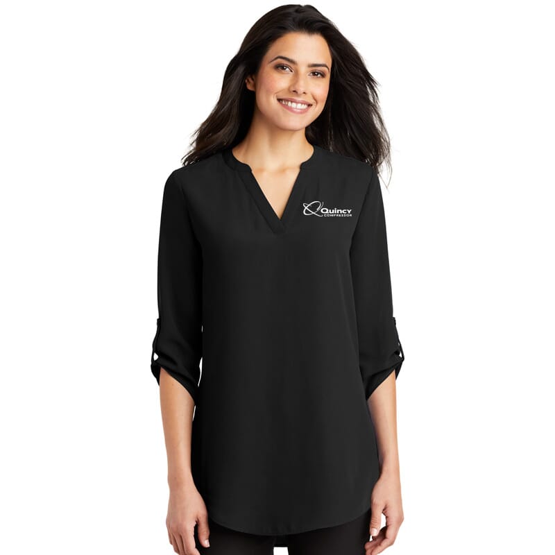 Quincy Port Authority 3/4-Sleeve Tunic Blouse