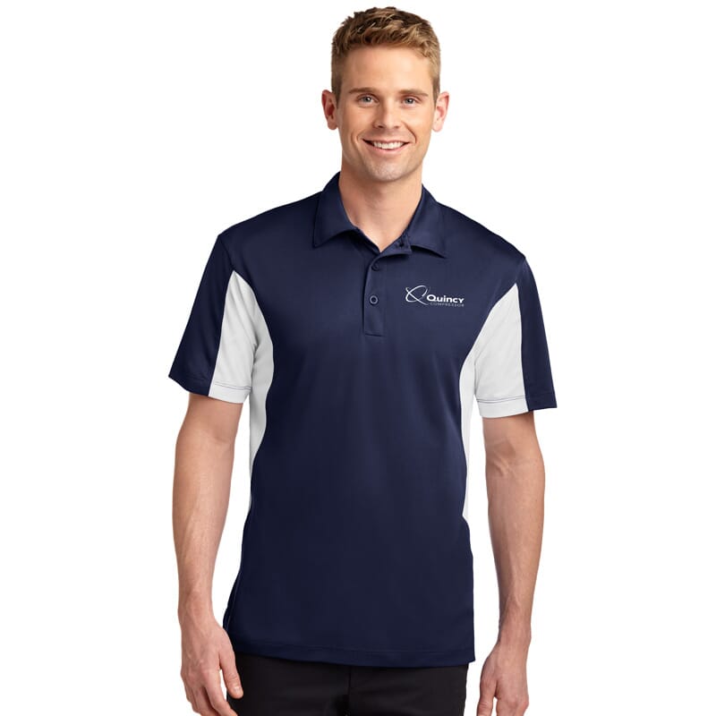 Quincy Sport-Tek Side Blocked Micropique Sport-wick Sport Shirt