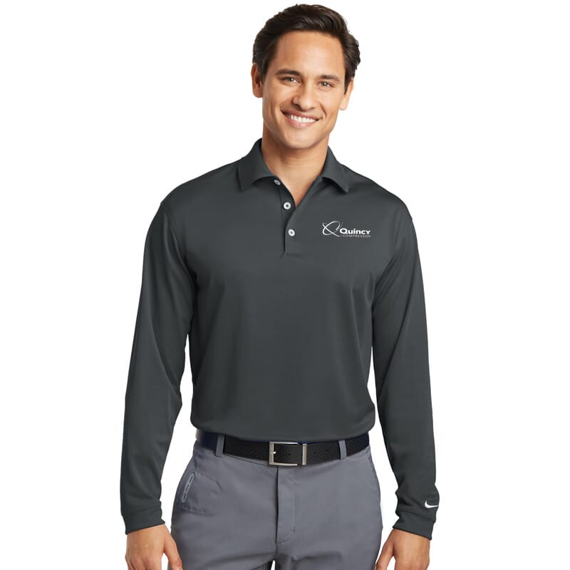 Quincy Nike Long Sleeve Dri-FIT Stretch Tech Polo