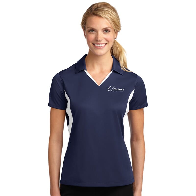 Quincy Sport-Tek Ladies Side Blocked Micropique Sport Wick Sport Shirt