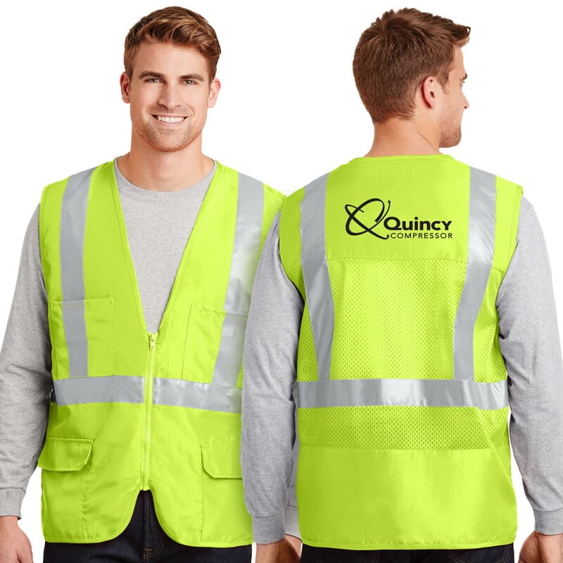 Quincy CornerStone ANSI 107 Class 2 Mesh Back Safety Vest