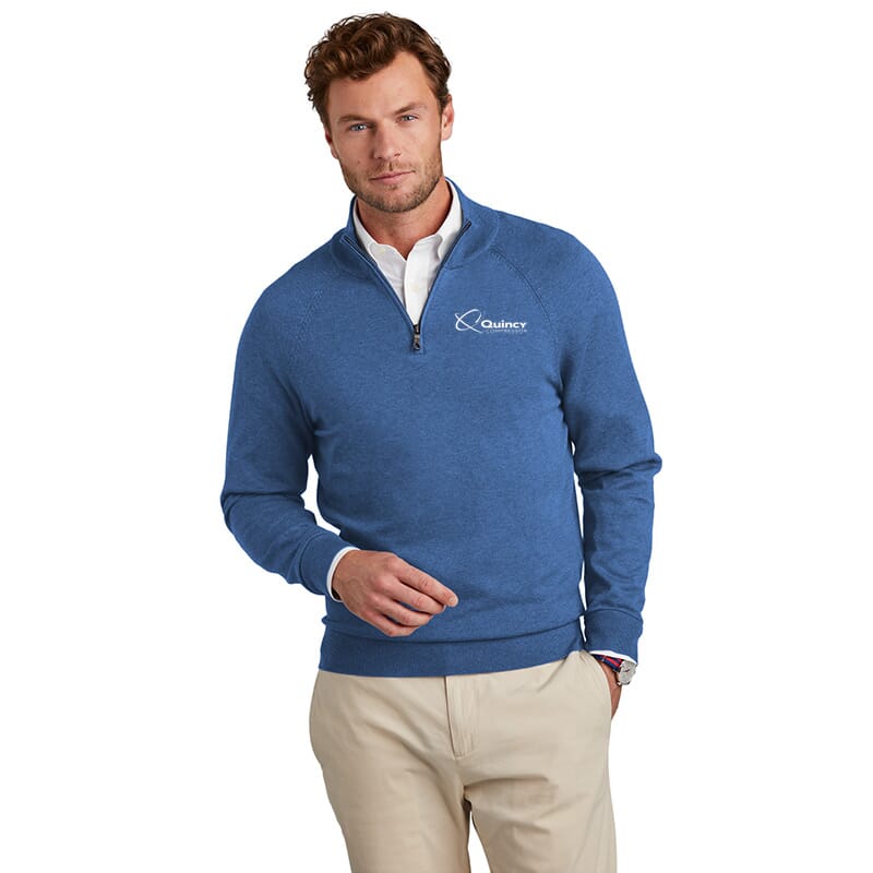 Quincy Brooks Brothers Cotton Stretch ¼-Zip Sweater