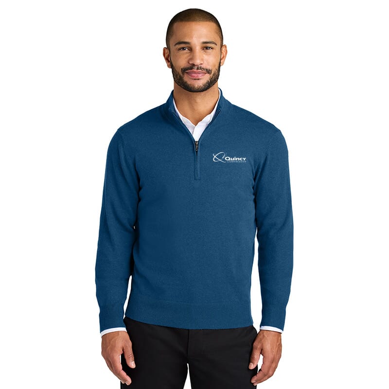 Quincy Port Authority Easy Care 1/4-Zip Sweater