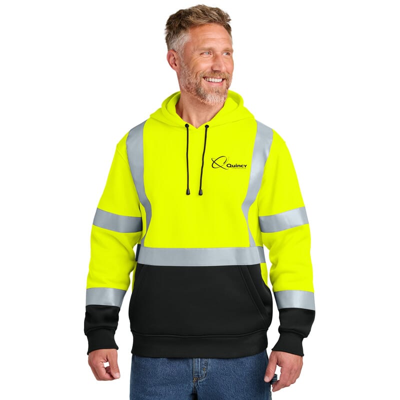 Quincy CornerStone ANSI 107 Class 3 Heavy-Duty Fleece Pullover Hoodie