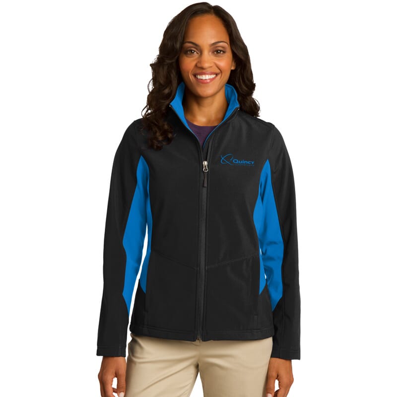 Quincy Ladies Port Authority Core Colorblock Soft Shell Jacket