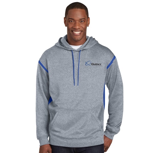 [2300474] Quincy Sport-Tek Colorblock Hooded Sweatshirt