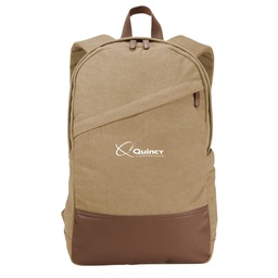 [2300524] Quincy Port Authority Cotton Canvas Backpack