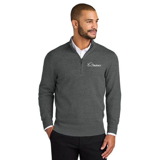 [101151030] Quincy Port Authority Easy Care 1/4-Zip Sweater