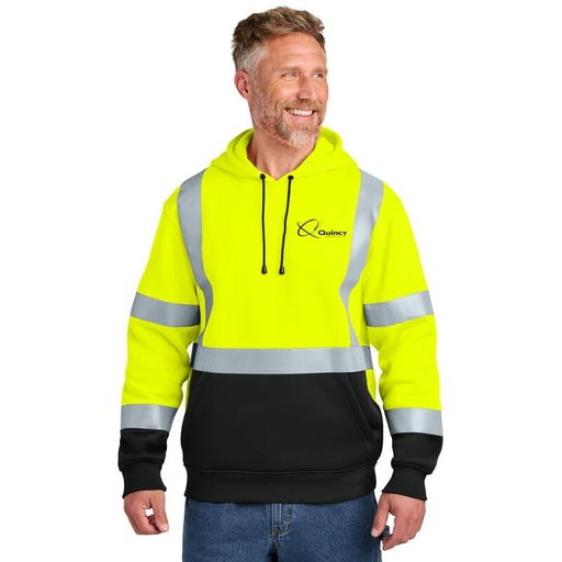 [101692039] Quincy CornerStone ANSI 107 Class 3 Heavy-Duty Fleece Pullover Hoodie